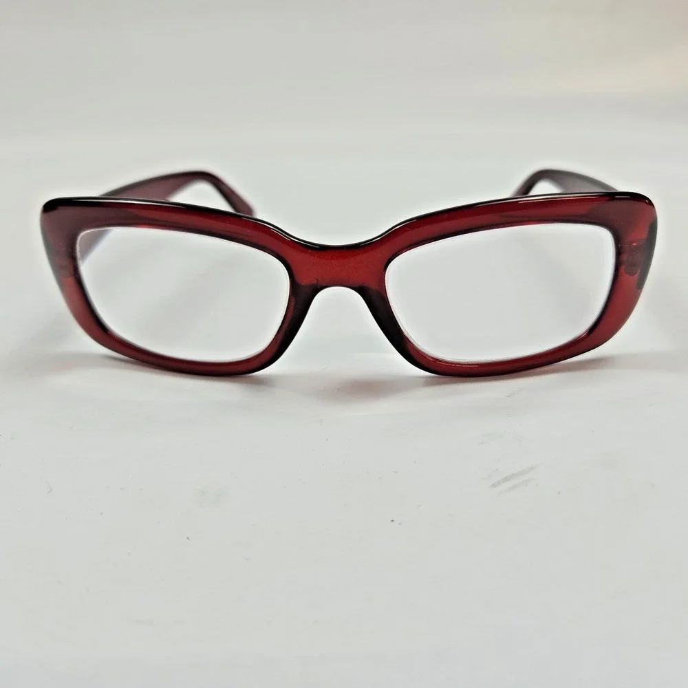 Ray‎ Ban Burgundy Rectangular Glasses Frames Italy RB4122 735/8G 3N